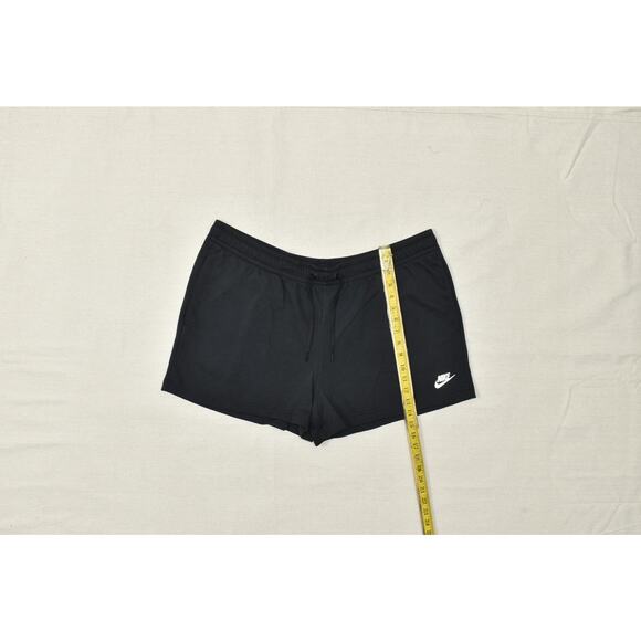 Nike Women's Black Club Fleece Athletic Shorts Plus Size XXL Sweat Cotton Blend - Picture 2 of 8